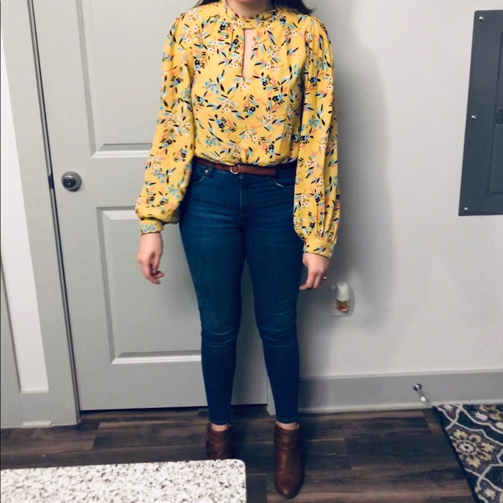 Anthropologie Maeve Floral Blouse